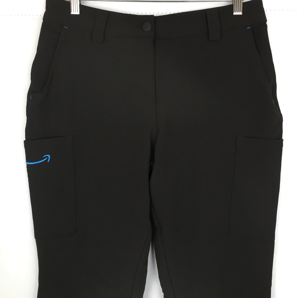 Amazon Womens Delivery Uniform Luly Yang Cargo Pants Black Size Medium - Picture 4 of 11